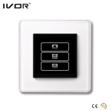 Moldura de estrutura de vidro de 1 Gang Curtain Switch (HR1000A-GL-CT (AC1))